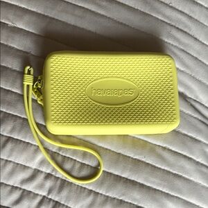 Havaianas Yellow Wristlet
